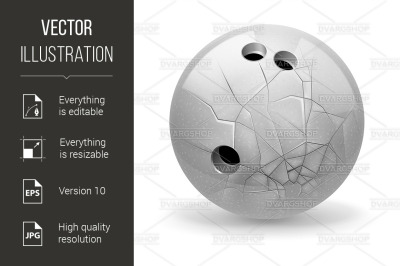 Broken ball
