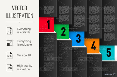 Paper style infographics