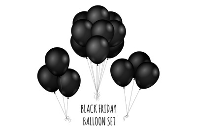 Black Friday flight rubber balloons bouquet