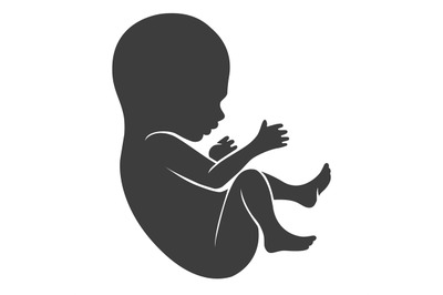 Human fetus icon