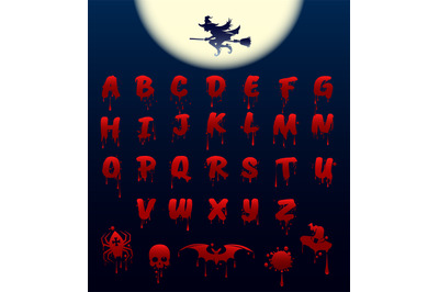 Bloody Helloween alphabet