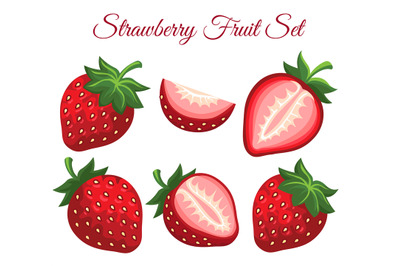 Strawberry organic fresh dessert icon