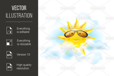 Cartoon sun