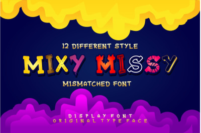 Mixy Missy - 12 Style Display Font