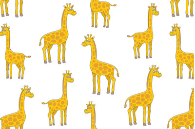 Set of Giraffes and Pattern