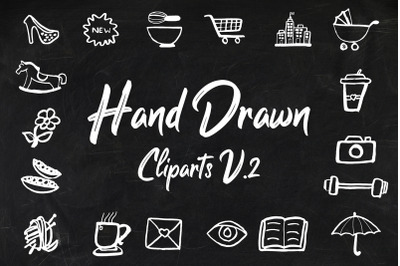 40+ Hand Drawn Cliparts&nbsp;Ver. 2