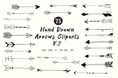 70+ Handdrawn Arrows Clipart Ver. 2