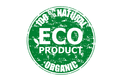 Natural eco product organic rubber stamp