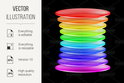 Abstract colorful shape