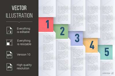 Paper style infographics