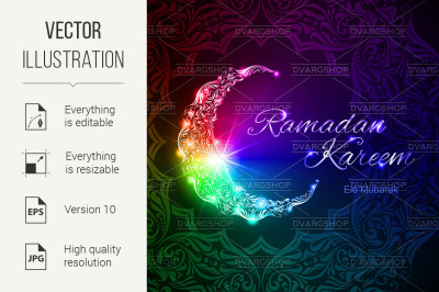 Ramadan Kareem greeting card