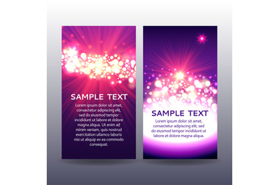 Bokeh flyer violet templates