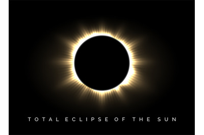 Total eclipse of the sun poster