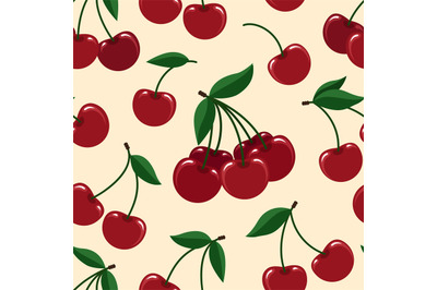 Cherry seamless pattern