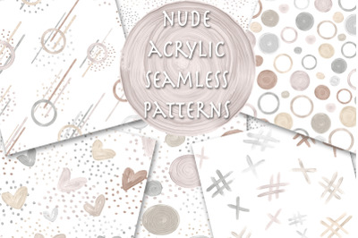 Seamless Patterns Nude Acrylic