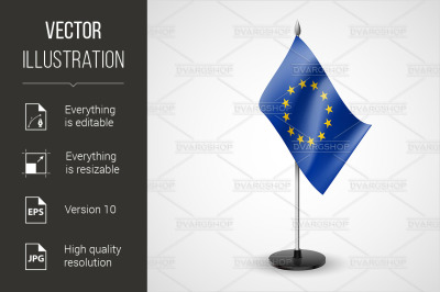 Table flag of European Union