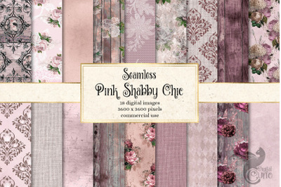 Pink Shabby Chic Digital Paper