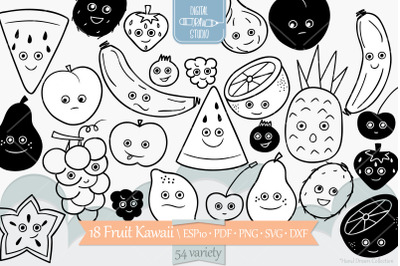 Fruit Kawaii | Hand Drawn Food Characters