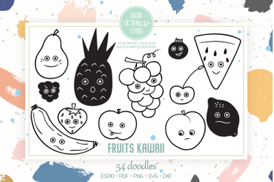 Fruit Kawaii | Hand Drawn Food Characters
