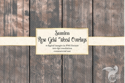 Rose Gold Wood Overlays