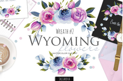 Wyoming flowers. Wreath #2