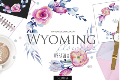 Wyoming flowers. Wreath #3