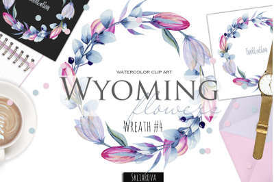 Wyoming flowers. Wreath #4