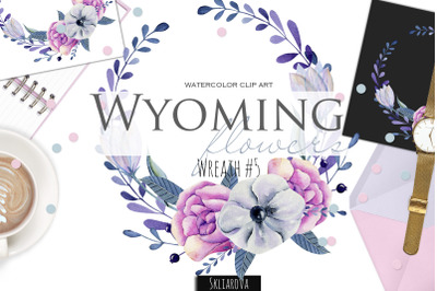 Wyoming flowers. Wreath #5