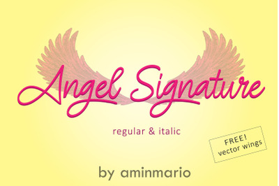 ANGEL SIGNATURE | free wings vector