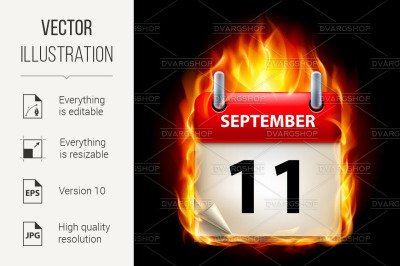 Burning calendar