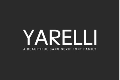 Yarelli Sans Serif Font Family