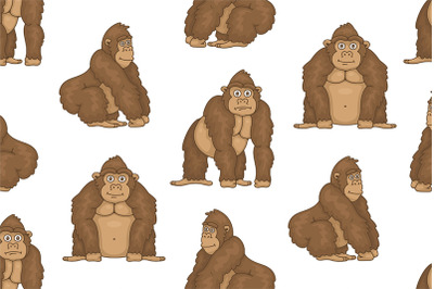 Set of Gorillas and Pattern