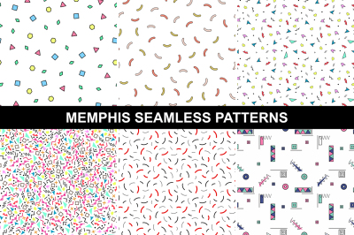 Colorful Memphis Patterns - seamless