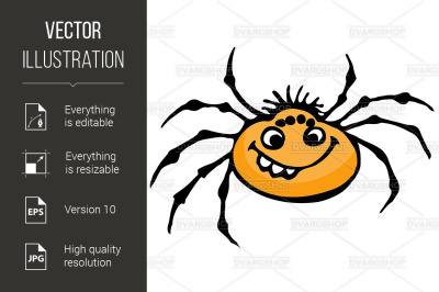 Cartoon spider