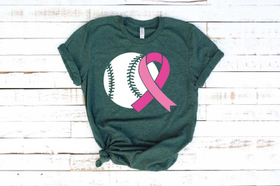 Baseball  Tackle Breast Cancer Svg Awareness ribbon svg Sayings 1452S