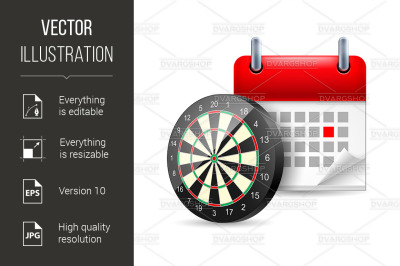 Darts and calendar