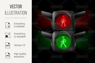 Pedestrian traffic light