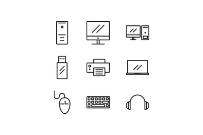 Computer Icon outline Style