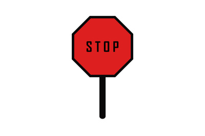 Stop sign icon