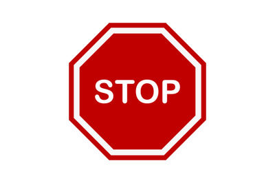 Stop sign icon