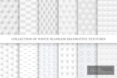 Seamless white smooth textures