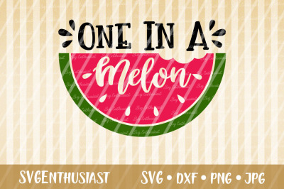 One in a melon SVG cut file