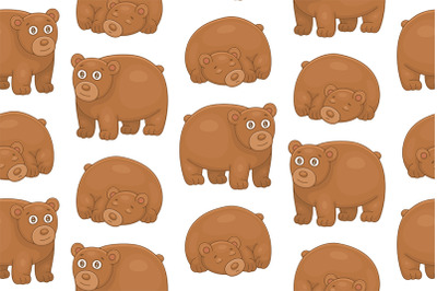 Set of Brown Bears and Pattern