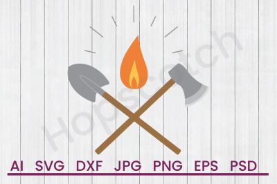 Camping Gear - SVG File, DXF File
