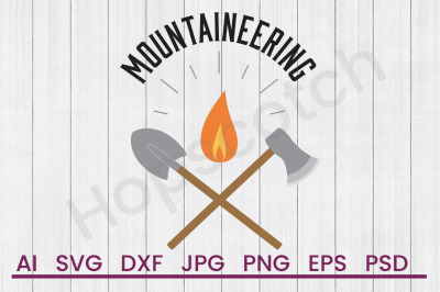 Mountaineering - SVG File, DXF File