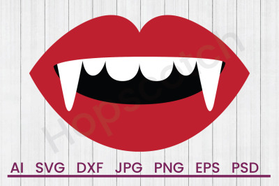 Vampire Teeth - SVG File, DXF File