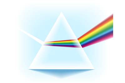 Spectrum prism with light dispersion effect