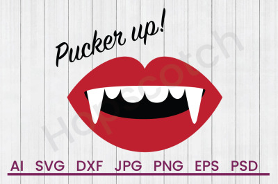 Pucker Up - SVG File, DXF File