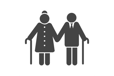 Older couple icon