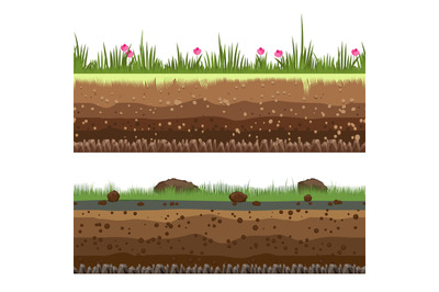 Underground layers seamless background